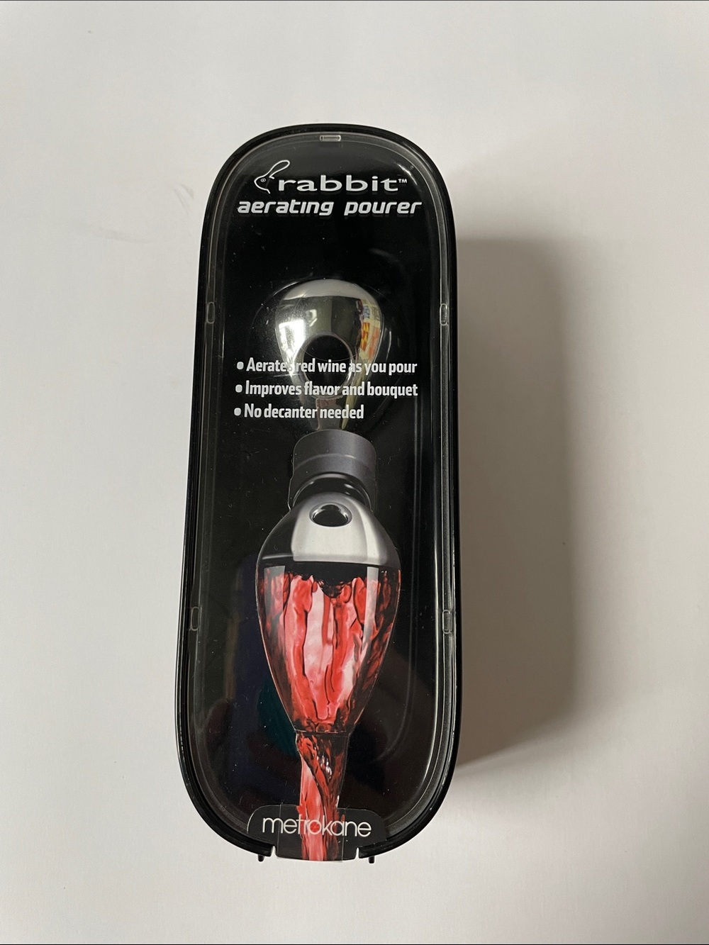NIB Rabbit Aerating Pourer by Metrokane